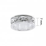 Mother Manatee Silver Ring