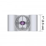 Silver and Gemstone Chalice Well Cuff