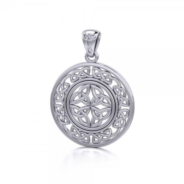 The Celtic essence of an endless tradition ~ Sterling Silver Celtic Knotwork Pendant Jewelry