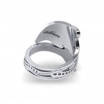 Aboriginal Dolphin  Sterling Silver Spoon Ring