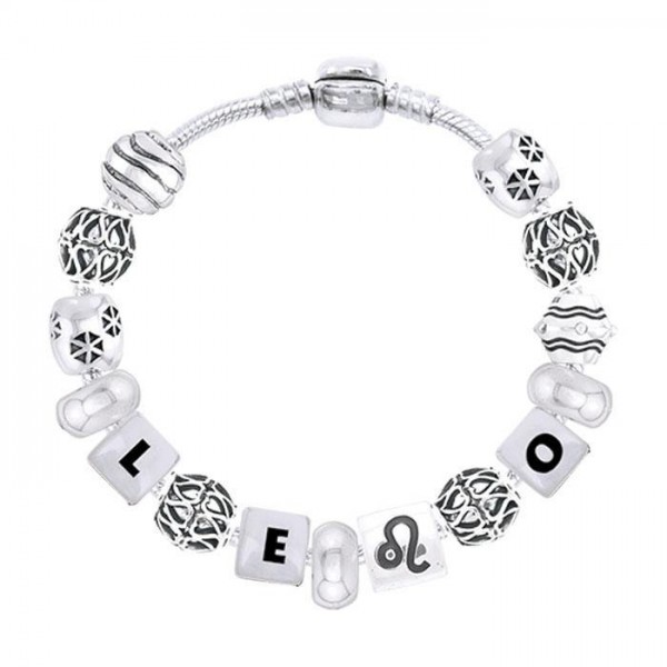 Bracelet perles d’astrologie Lion