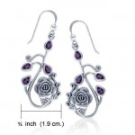 Rose Flowers of Delight Silver Earrings