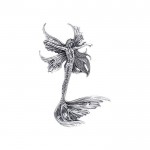 Amy Brown Sea Sprite Fairy ~ Sterling Silver Jewelry Pendant