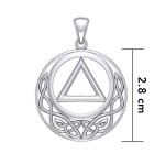 Celtic AA Recovery Silver Pendant