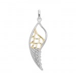 Wing Silver and Gold Pendant