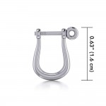 Keep your shackle firm and strong ~ Sterling Silver Post Earrings