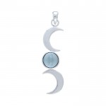 Blue Moon Silver Pendant