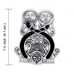 An upstanding impression to last ~ Viking Borre Courtship Sterling Silver Pendant