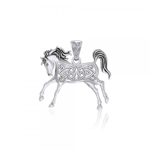 Pendentif Celtic Running Horse Silver