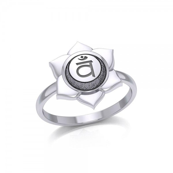 Svadhisthana Sacral Chakra Sterling Silver Ring