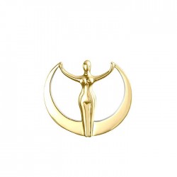 Oberon Zell Astra Star Goddess  Solid Gold Pendant 