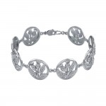 Scottish Thistle Silver Bracelet