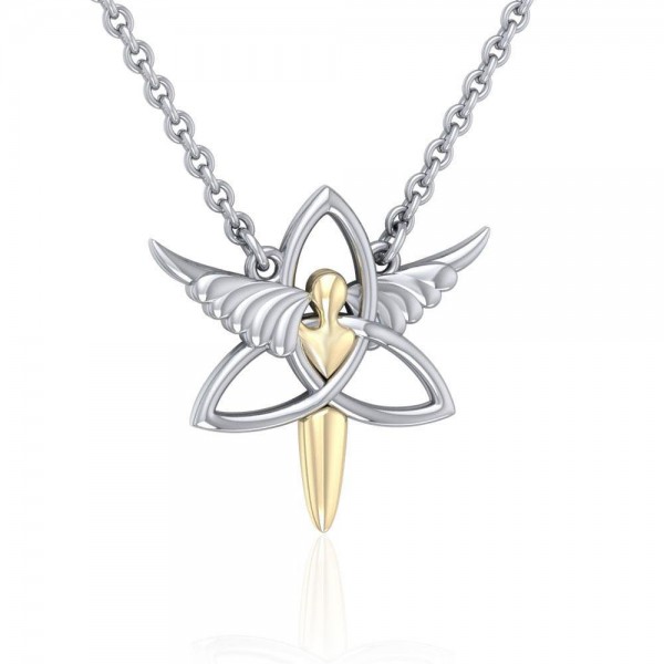 Celtic Trinity Angel Necklace