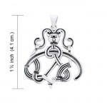 Admire the Viking strong influence ~ Viking Borre Pendant Sterling Silver Jewelry