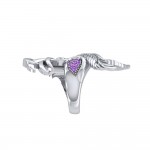 Alighting breakthrough of the Mythical Phoenix ~ Sterling Silver Ring with Gemstone Accents