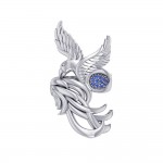 Alighting breakthrough of the Mythical Phoenix ~ Sterling Silver Ring with Gemstone Accents