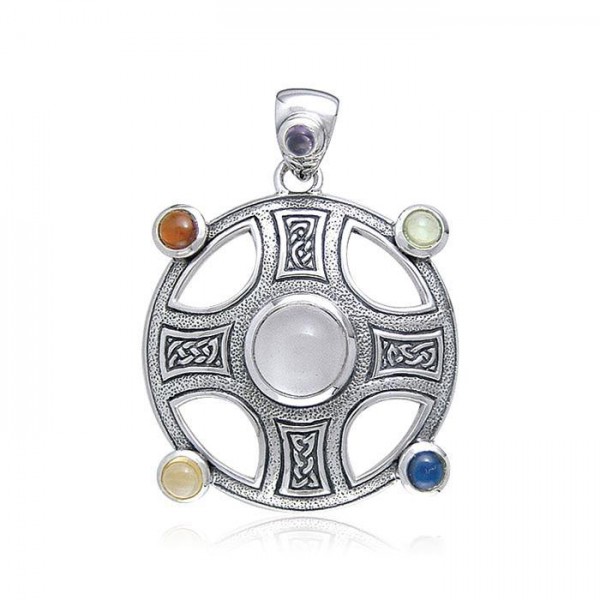 Pendentif Celtic Knotwork Harmony Cross Silver