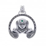 Celtic Goddess Anu Sterling Silver Pendant