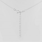 Silver Hamsa with Gemstone Pendant and Chain Set