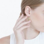 Chandra Moon Gemstone Earrings