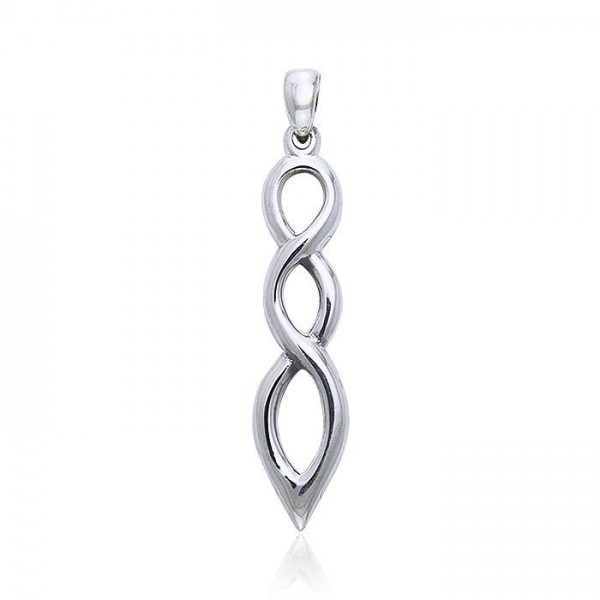 Celtic Knotwork Twist Silver Pendant