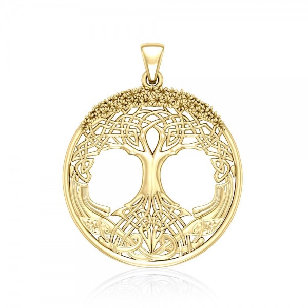 The Tree of Life, Beyond astounding ~ Sterling Solid Gold Jewelry Pendant