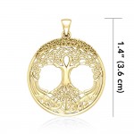 The Tree of Life, Beyond astounding ~ Sterling Solid Gold Jewelry Pendant