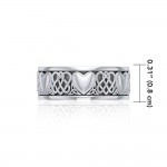 Share the gift of love ~ Celtic Knotwork and Hearts Sterling Silver Jewelry Ring