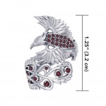 Honor The Flying Phoenix ~ Sterling Silver Jewelry Ring with Gemstone