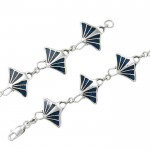 Manta Ray with Inlaid Silver Bracelet