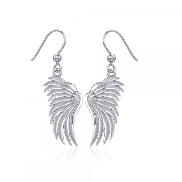 Angels Wings Silver Earrings
