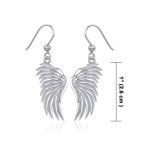 Angels Wings Silver Earrings