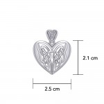 Eternal Heart Celtic Knotwork Silver Pendant
