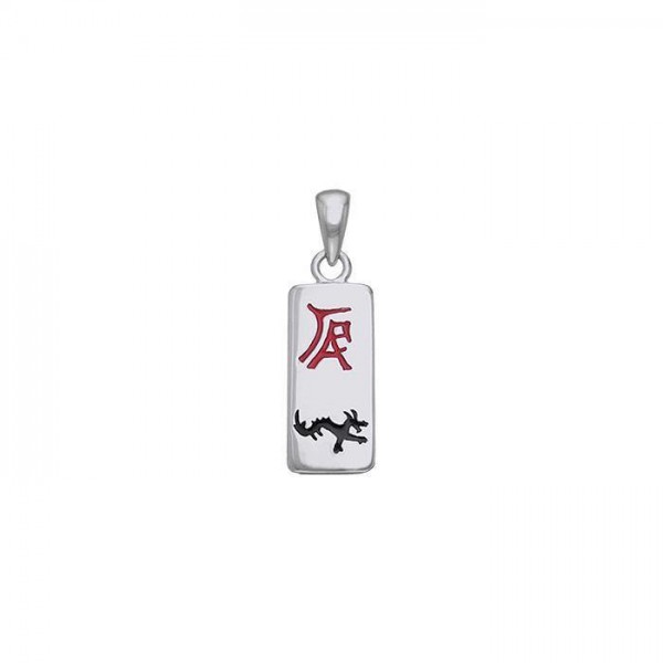 Chinese Astrology Dragon Silver Pendant
