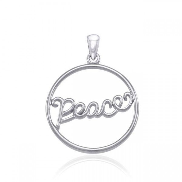 Pendentif Peace Silver par Amy Zerner