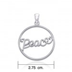 Peace Silver Pendant By Amy Zerner