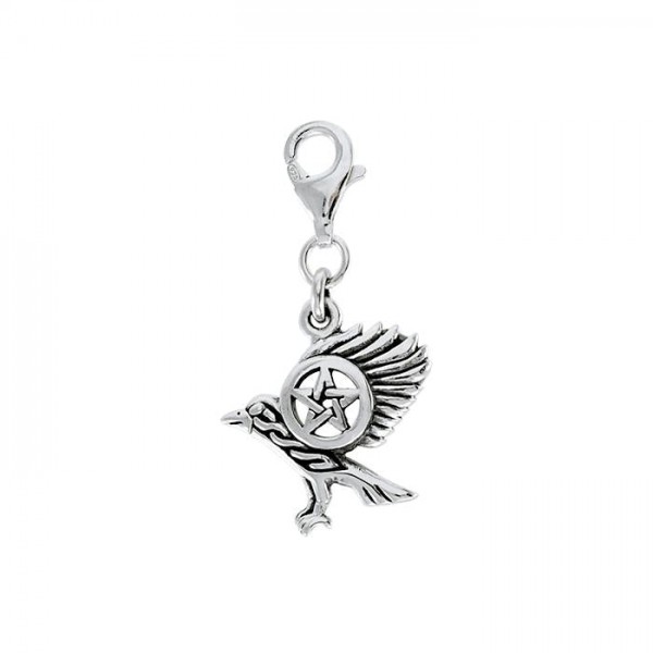 Raven on The Star Clip Charm