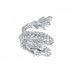 Coiled Eastern Dragon Ring