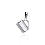 Coffee Cup Silver Pendant