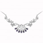 Filigree Flower Silver necklace