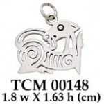 Viking Totem Silver Charm