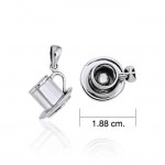 Coffee Cup Set Silver Pendant