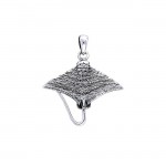 Eagle Ray Sterling Silver Pendant