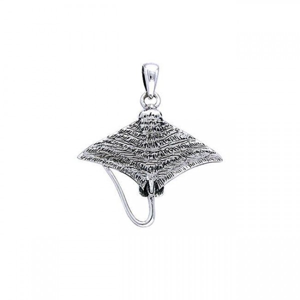 Eagle Ray Sterling Silver Pendant