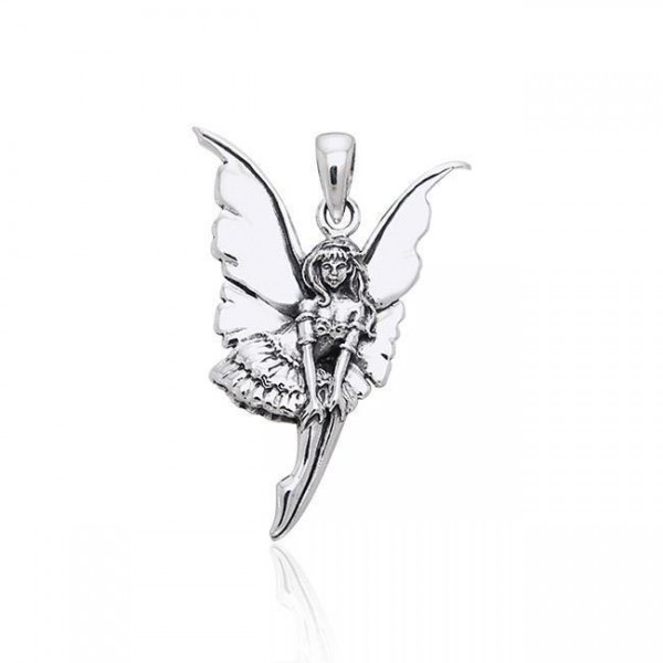Amy Brown Dainty Fairy ~ Sterling Silver Jewelry Pendant