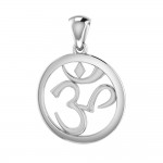 Om Symbol Silver Pendant