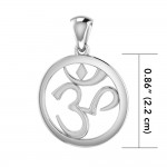 Om Symbol Silver Pendant