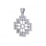 A symbol of the old cultures ~ Sterling Silver Inka Cross Pendant