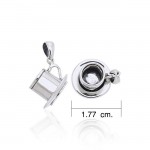 Coffee Cup Set Silver Pendant