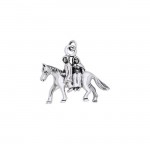 Danu Silver Horse and Riders Charme